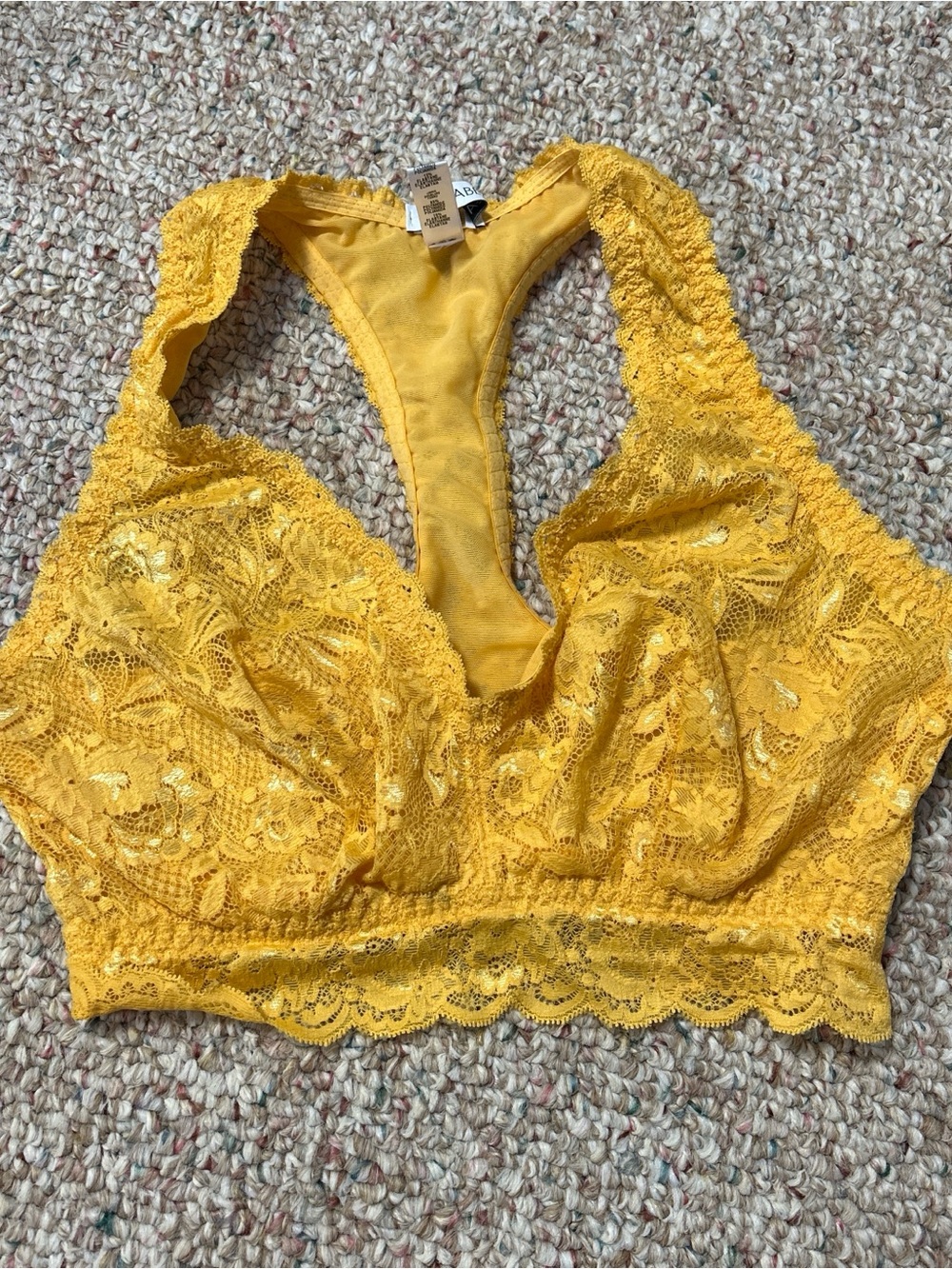 Cosabella Mustard Lace Bralette